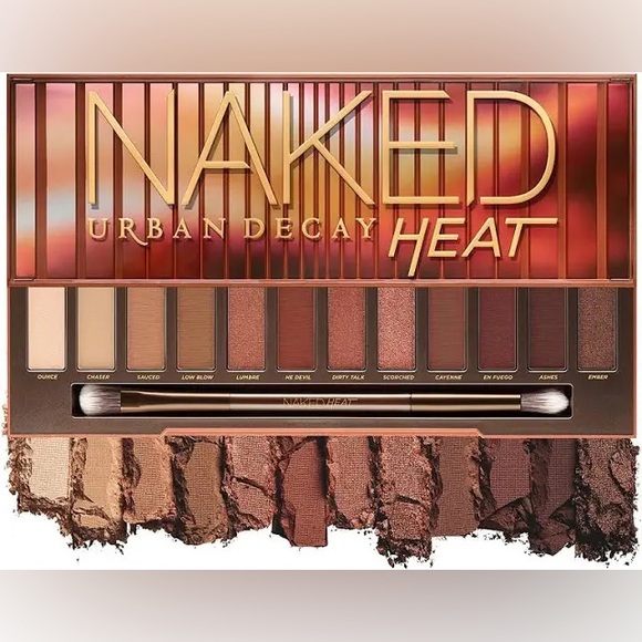 Urban Decay Naked Heat Matte Eyeshadow Palette Versatile Copper Eyeshadow Shades - Picture 3 of 13